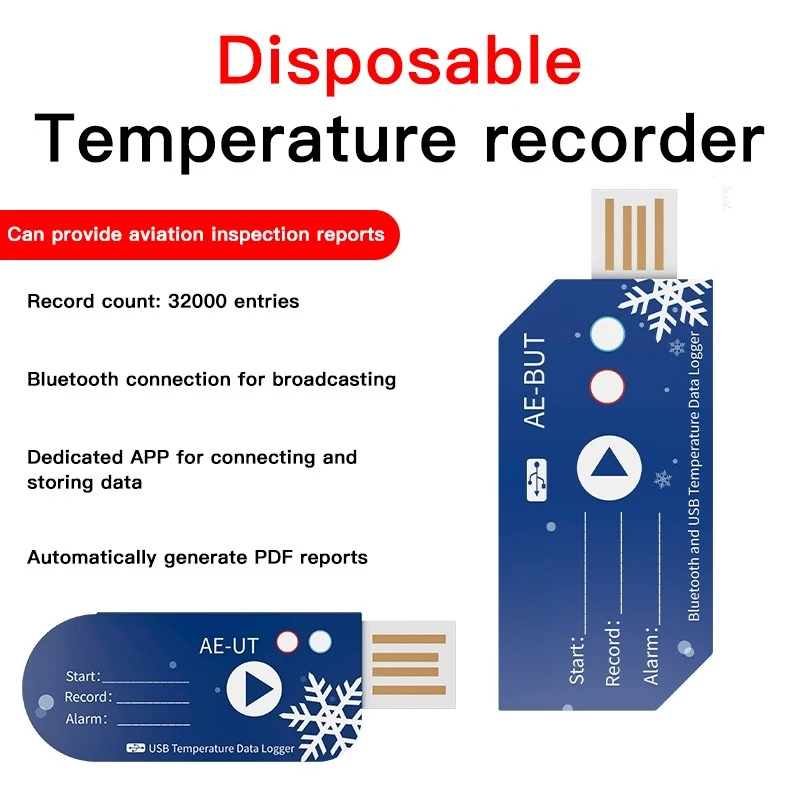 Micro-energy One-time Temperature Detector Automatically Generates PDF Files factory