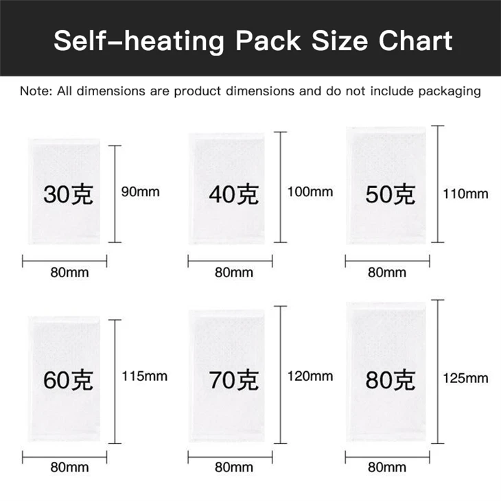 Water-Activated Self-heating Packs For Food high quality