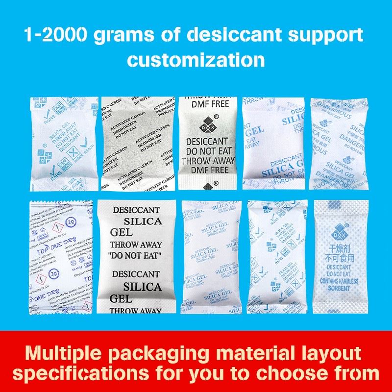 Silica Gel Desiccant 10gram 50gram Custom Logo Silica Gel Packs suppliers