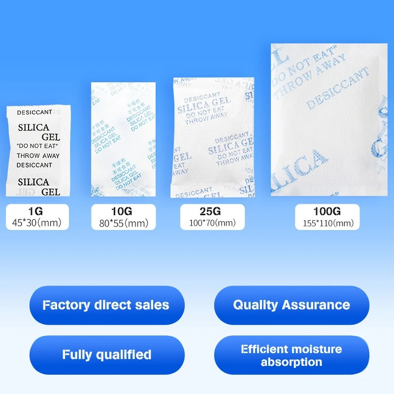 Silica Gel Desiccant 10gram 50gram Custom Logo Silica Gel Packs price